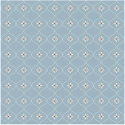 EQP Patchworkstof - Vintage Wallpaper - Stone blue