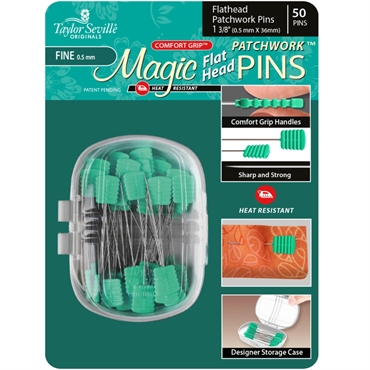Magic pins -  Patchwork knappenåle - 0,5mm