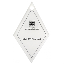 mini 60 graders diamond lineal til patchwork
