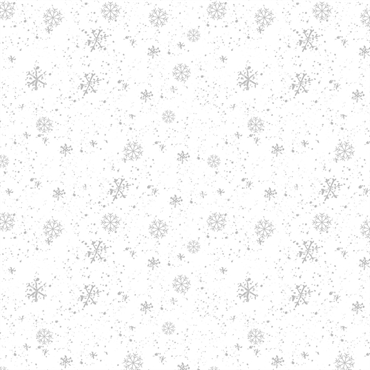 Julepatchworkstof - Snowfall - White