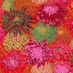 Kaffe Fassett Patchworkstof - Japanese Chrysanthemum - Scarlet