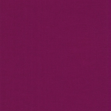 Ensfarvet patchworkstof - Kona Berry #1016