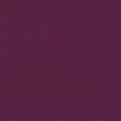 Ensfarvet patchworkstof - Kona Eggplant #1133