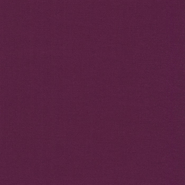Ensfarvet patchworkstof - Kona Eggplant #1133