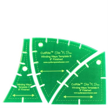 Patchworklinealsæt - CutRite - Winding Ways 8inch