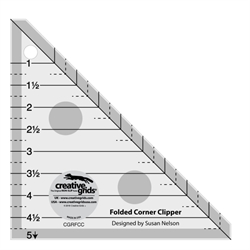 patchworklineal fra creative grids til at lave folded corners med