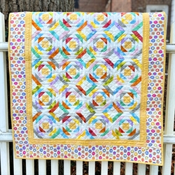 Gumdrops quilt - skinny pineapple mønster