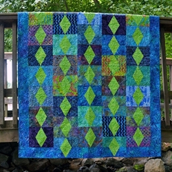 emerald city quilt tæppe patchworkmønster