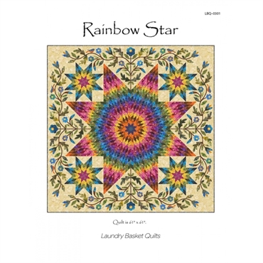 rainbow star quilt af edyta star