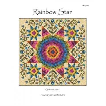 rainbow star quilt af edyta star