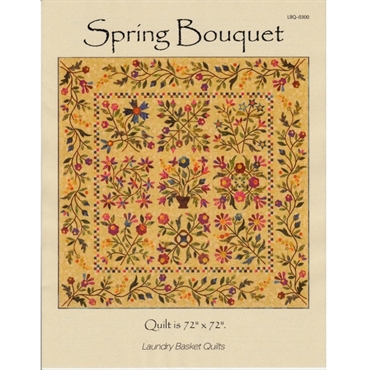 spring bouquet patchwork mønster af edyta sitar