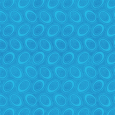 Kaffe Fassett Patchworkstof - Aboriginal dots - Turquoise