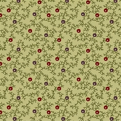 EQP Patchworkstof - Blackberry hedge - Sage