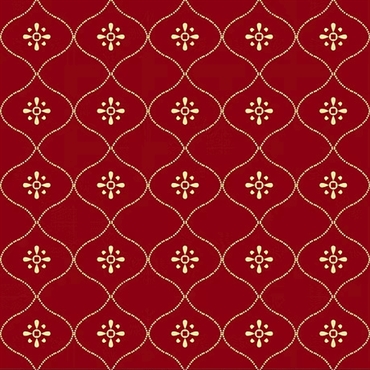 EQP Patchworkstof - Vintage wallpaper - Ruby