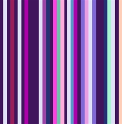 Lilla stribet patchworkstof med digitalprint