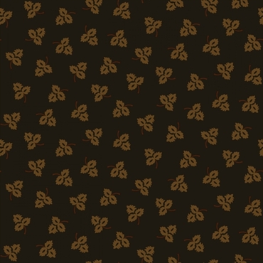 sort retro patchworkstof med blade