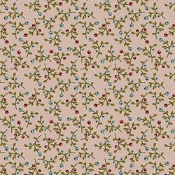 EQP Patchworkstof - Floral abundance - Light taupe
