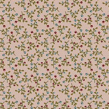 EQP Patchworkstof - Floral abundance - Light taupe
