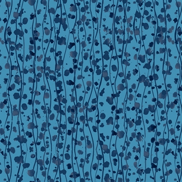 Patchworkstof - Wavy stribe abstract dots