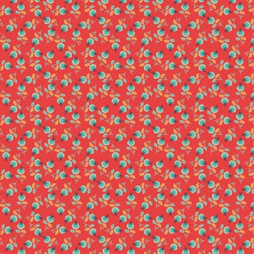 Patchworkstof - Darling Daisy red