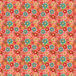 Patchworkstof - Tossed blooms