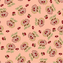 EQP Patchworkstof - Wild roses - Frosted pink