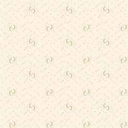 beige patchworkstof med prikker