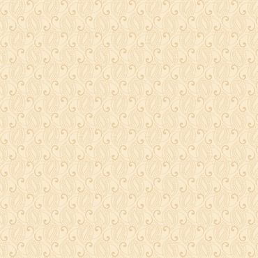 lyst patchworkstof med beige motiv