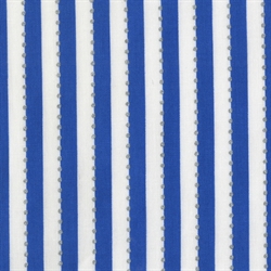 blå og hvid stribet patchworkstof