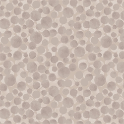 Beige patchworkstof med store cirkler tone-i-tone