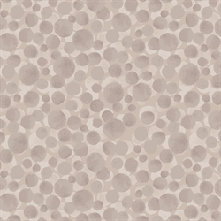 Beige patchworkstof med store cirkler tone-i-tone