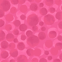 pink basispatchworkstof med cirkler