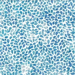 Batikstof - Dråbe - Lagoon