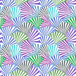 Kaffe Fassett Patchworkstof - Fanfare - Blue