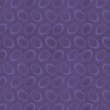 Kaffe Fassett Patchworkstof - Aboriginal dots - Periwinkle
