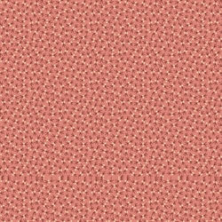 koral rødt patchworkstof