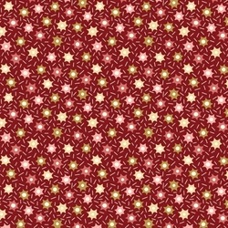 EQP Patchworkstof - Sprinkles - Burgundy