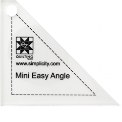 mini easy angle trekantet patchworklineal til stofstrimler