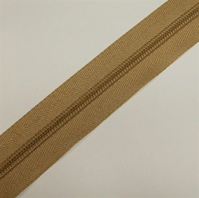 Beige spirallynlås 6mm.